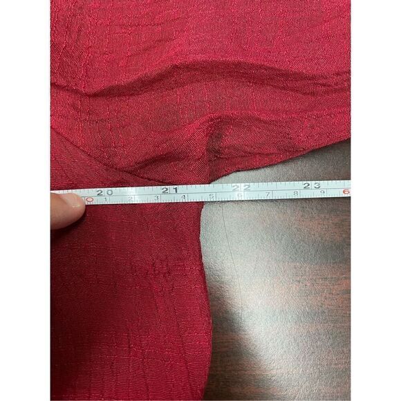 Cal Style Red Long Blouse with 3/4 Sleeve Size Large - Picture 7 of 7